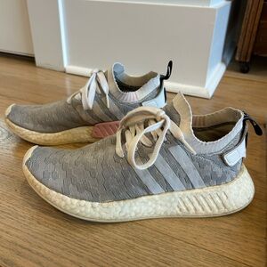 Adidas Gray and Cream Running Shoes
